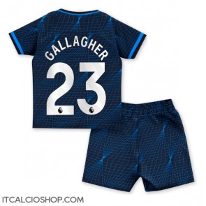 Chelsea Conor Gallagher #23 Seconda Maglia Bambino 2023-24 Manica Corta (+ Pantaloni corti)